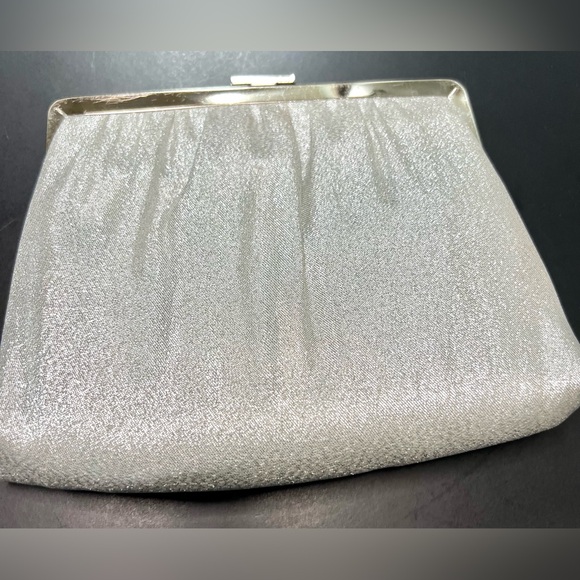 Vintage 1960’s Andé Sparkly Metallic Clutch Evening Bag w/ Chain Strap | Bling - Picture 11 of 14